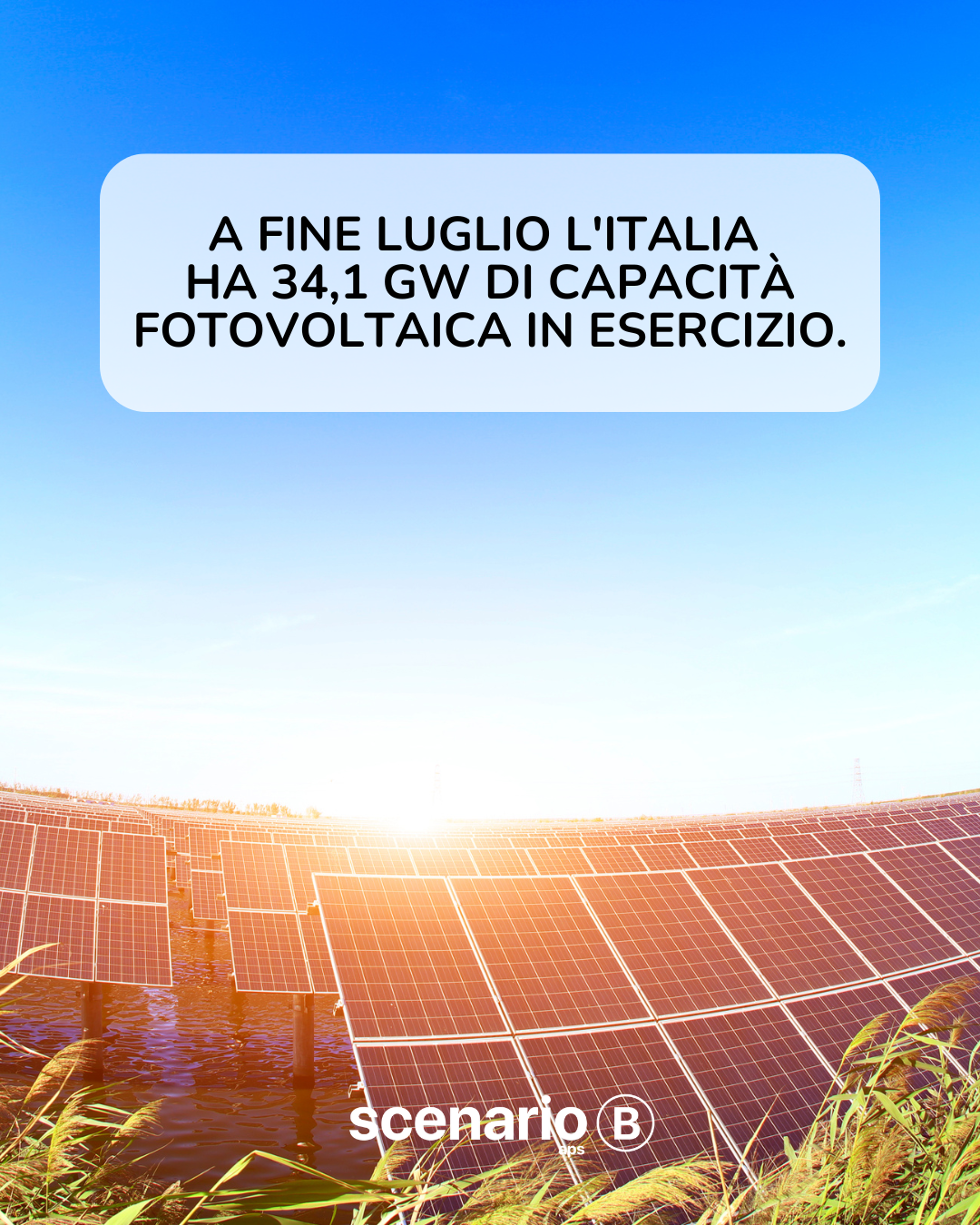 Il fotovoltaico a fine luglio 2023